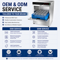 Mesin Pencuci Piring Komersial Bawah Meja Stainless Steel Otomatis untuk Restoran, Kafe, Bar, Hotel, Dapur