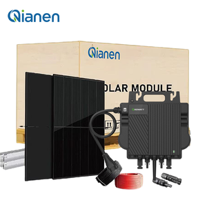 QIANEN Sistema de Paneles Solares de <span class=keywords><strong>1200W</strong></span> para Hogar, Conexión a Red, Controlador MPPT, <span class=keywords><strong>Microinversor</strong></span> de Silicio Policristalino para Balcones, Instalación Rápida - Product Image 3