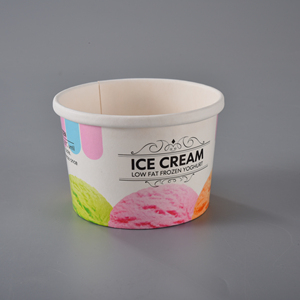 Gobelet à glace en gros avec couvercle et cuillère – Pot en papier pour crème glacée - Product Image 2