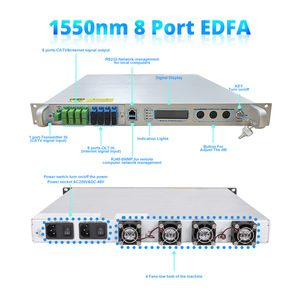 1550nm khuếch đại quang 1U con de <span class=keywords><strong>8</strong></span> puertos <span class=keywords><strong>8</strong></span> cổng 16dB <span class=keywords><strong>8</strong></span>*23 wdm edfa - Product Image 2