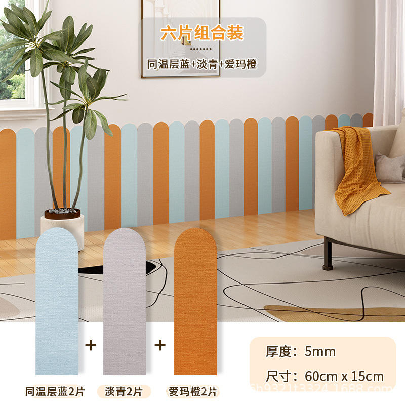 2 Bleu Stratosphère + 2 Vert Clair + 2 Orange Emma