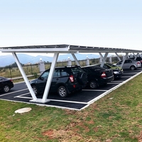 Système de drainage pour carport solaire étanche et scellé, structure photovoltaïque professionnelle, modèle HBGenix X-03, durée de vie de 20 à 25 ans