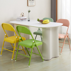 Ensemble <span class=keywords><strong>de</strong></span> chaises et tabourets pliants en métal pour <span class=keywords><strong>enfants</strong></span> - Portables pour la maison, le bureau, la salle à manger, l'utilisation d'ordinateurs et les réunions pour adultes - Product Image 5