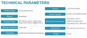 GP 제조업체 도매 최저가 핫도그 고양이 동물병원 인체 및 수의학 면역형광 정량 분석기 - Product Image 3