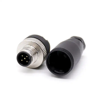 Soudure femelle codée M12 a 6Pin pour câble, soudure de prise de codage M12 a 6pin, connecteur M12 6pin