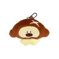 En gros Porte-clés en peluche chiot Oden Kawaii, mini chien en peluche doux, breloque de sac, pendentif décoratif mignon pour sac à dos, cadeau