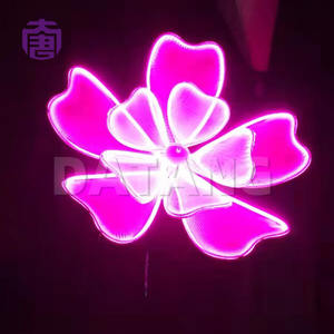 Luces Decorativas 3D con Forma de Flor para Interiores y Exteriores, Iluminación de Ambiente de Lujo para Festivales, Veladas, Cubiertas de Cruceros, Fiestas Junto a la Piscina - Product Image 4