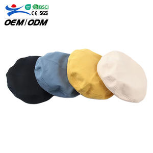 قبعة ترويجية فرنسية كلاسيكية عالية الجودة من القطن الخالص قبعة مسطحة مخصصة قبعة بيريه للنساء - Product Image 1