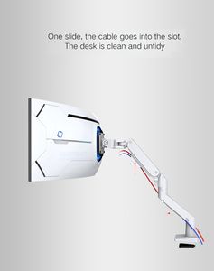 Grand support de moniteur à écran d'arc incurvé de 34 à 49 pouces bras à ressort à gaz en aluminium supports <span class=keywords><strong>TV</strong></span> chariots pour <span class=keywords><strong>Samsung</strong></span> Odyssey Neo G9/G7 charge 20kg - Product Image 5