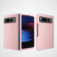 Pour google pixel pli couverture de téléphone en cuir pu étui de téléphone de luxe pour google pixel pli