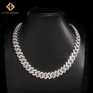 Chaîne cubaine Miami en moissanite VVS1 de 16 mm, bijoux de luxe pour rappeur de la mode populaire, style Buss Down Big Guy, en argent S925, pour homme, hip-hop - Product Image 1