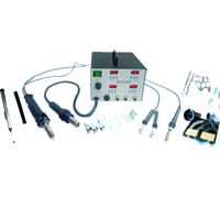 Station de travail multifonctionnelle avec soudage à air chaud, température réglable et double fonction pour la réparation de circuits imprimés et l'assemblage électronique
