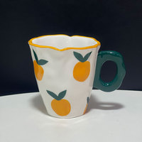 Hotselling nieuwe handgemaakte schattige keramische koffiemokken met aangepaste logo, KOREAANS porseleinen melktheekopje, keramische mok als cadeau