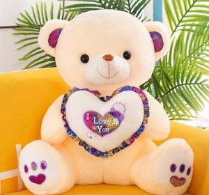 Oso de Peluche de San Valentín - Diseño Personalizado de Corazón de Amor, Regalo de Peluche Suave para Novia - Product Image 5