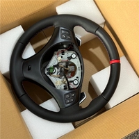 Volant en cuir avec palettes de changement de vitesse pour E84 E87 E89 E88 W87 E90 E91 E92 E93 m3 2005-2012 1/2/3/4/5/F/MSeries
