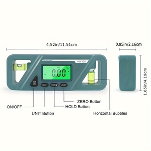 <strong>Digital</strong> Bevel Protractor Inclinometer Level Meter <strong>Goniometer</strong> Magnet 90 <strong>Degree</strong> Ruler Angle Measuring Gauge
