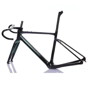 2023 Neues Modell Gravel Bike Frameset Steck achse 142mm Verfügbar Kies 700C Carbon Bike Frame Road Carbon Bike Frame