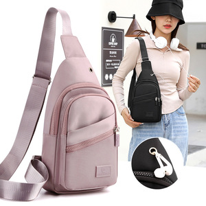 Women's Chest Bag Waterproof Multi Layer Zipper Pocket Casual Shoulder Bag For Leisure Travel - Product Image 1