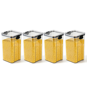 Recipientes Herméticos <span class=keywords><strong>de</strong></span> Plástico con Cierre <span class=keywords><strong>de</strong></span> Clip, Libres <span class=keywords><strong>de</strong></span> BPA, Apilables, Organizadores <span class=keywords><strong>de</strong></span> Despensa, Cajas <span class=keywords><strong>de</strong></span> Almacenamiento para Especias, <span class=keywords><strong>Miel</strong></span>, Frijoles, Harina, <span class=keywords><strong>Cereales</strong></span> - Product Image 5