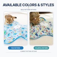Tapis de jeu pliable pour chatons avec rouleau à plumes, type C, pliable, jouet pour chat OEM ODM, nouveautés