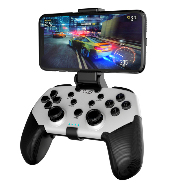 STK BT Mobile Game Controller with Phone Holder for Android IOS Switch PC Gaming Key Mapping Support Phone Gamepad