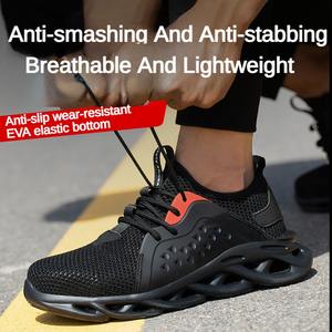 Precio de fábrica, protección para exteriores, peso ligero, transpirable, botas de trabajo tácticas, zapatos impermeables con punta de acero, seguridad - Product Image 3