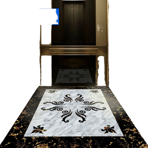 Современный мраморный логотип с противоскользящим покрытием, напольное покрытие из ПВХ, износостойкое виниловое покрытие для лифта, гостиной, 5 лет - Product Image 2