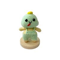 Serpent de couleur vert menthe, zodiaque chinois, décoration mignonne pour la maison, cadeau du Nouvel An, animal en peluche, amigurumi, poupée tricotée à la main