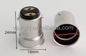 حامل مصباح BA15D مطلي بالنيكل والنحاس أدى ضوء السيارة التنغستن <span class=keywords><strong>B15</strong></span> لحام مزدوج الاتصال B15D قاعدة مصباح - Product Image 4