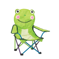 Hitree extérieur pas cher chaise de pêche enfants dessin animé chaise portable pliante image personnalisée bel animal imprimé chaise de camping