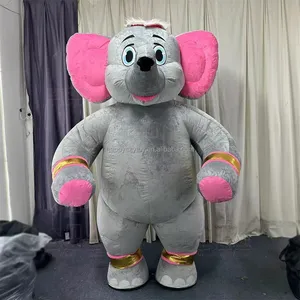 High quality custom exquisite animals mascot costumes lively inflatable elephant mascot costume