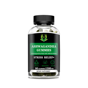 Personnalisation pure Gestion du stress Ashwagandha Gummies avec Withanolides Standardisés pour la relaxation Réapprovisionnement mental - Product Image 1
