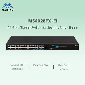 Commutateurs de sécurité intelligents H3C série MS4000-EI, commutateur PoE+ haute puissance 28 ports, 128 Gbit/s, 4 ports optiques SFP+ 10G Base-X - Product Image 1