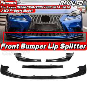 1Set Carbon Fiber <b>Car</b> Front Bumper Lip Splitter Lip Body Kit <b>Diffuser</b> Spoiler <b>for</b> Lexus IS250/350/200T/300 AWD F-Sport 2014-2016 - Product Image 1