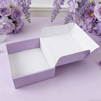Boîtes cadeaux personnalisées en carton ondulé rigide recyclable, fermeture magnétique, grande taille, design tout noir, logo personnalisé, poignée pour