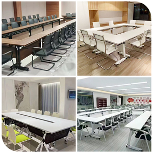 Bàn hội nghị gấp đa năng, bàn học sinh, bàn văn phòng, bàn đào tạo, bàn gấp, bàn phòng đào tạo có mặt bàn lật - Product Image 5