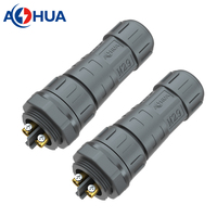 AOHUA M29 câble d'alimentation extérieur fil vis mâle femelle étanche 2 broches prise électrique