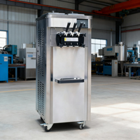 Machine à crème glacée commerciale en acier inoxydable, compresseur de marque, double torsion, pour restaurant, vente chaude, fourniture d'usine