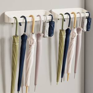 Soporte de Sombrilla de Plástico Moderno para Patio, Diseño de un Solo Lado con Capacidad para 4 Sombrillas, GQK GW258810 - Product Image 4