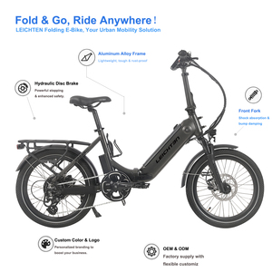 Vélo Électrique Pliant Léger 20 Pouces 2026 le Plus Vendu avec Batterie Dissimulée – Vélo Électrique Pliant Adulte pour Ville et Loisirs - Product Image 1