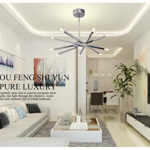 Wholesale Contemporary Chrome Metal Modern LED Chandelier Pendant <strong>Light</strong> - Product Image 4