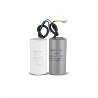 Condensateur de démarrage de moteur Cbb60 40-150µF 250V AC monophasé pour pompe à eau, compresseur d'air, moteur
