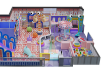 Aire de jeux intérieure personnalisée pour enfants HELLO CAT, structure de jeu souple en ABS, capacité de 500 kg pour les enfants