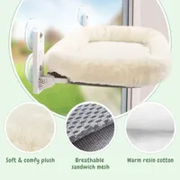 Hamac moderne et écologique pour chat, habitat solide pour fenêtre, idéal pour bronzer, avec ventouse en verre pour balcon, lit-nid pour chat