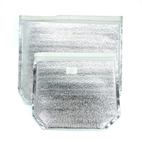 Sac isotherme personnalisé en aluminium avec fermeture éclair pour la livraison de nourriture, boîte d'expédition ondulée à quatre rabats