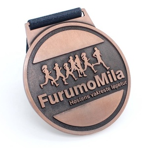 Medalla deportiva de correr de Metal 5K personalizada, técnica chapada en pantalla de seda, fabricante a medida para cintas de medallas de Karate y Taekwondo - Product Image 3