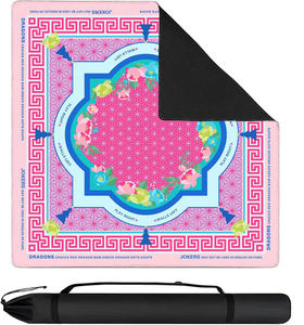 Tapis de Mahjong de Luxe Moderne Pliable avec Logo Personnalisé, Base Antidérapante en Caoutchouc, Bord Cousu Imperméable, <span class=keywords><strong>Jeu</strong></span> de Cartes de Table en Caoutchouc Naturel - Product Image 1