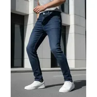 Adrenalin Erkek Slim Fit Kot Pantolon Yarım Paça Orta Bel Denim Rahat Esnek 5 Cepli Günlük Giyim