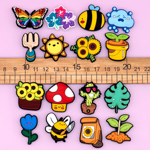 Oferta Especial HYB Kuaji: Adornos Personalizados 2D de PVC para Zapatos, Decoración para Exteriores, Pesca, Jardinería, Cactus, Champiñones, Aguacates, Plantas y Flores - Product Image 3