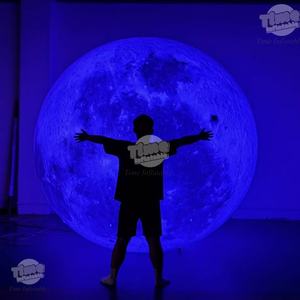 Tiempo inflable duradero resistente a la intemperie grande inflable LED Luna planeta bola globo logotipo personalizado para uso publicitario al aire libre - Product Image 6
